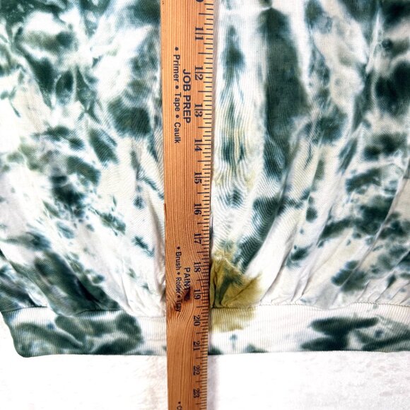 Young Fabulous And Broke Tie Dye Pull Over Oversized Sweatshirt Womens XS Green - Picture 5 of 6